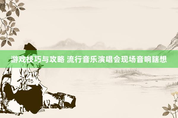 游戏技巧与攻略 流行音乐演唱会现场音响瞎想