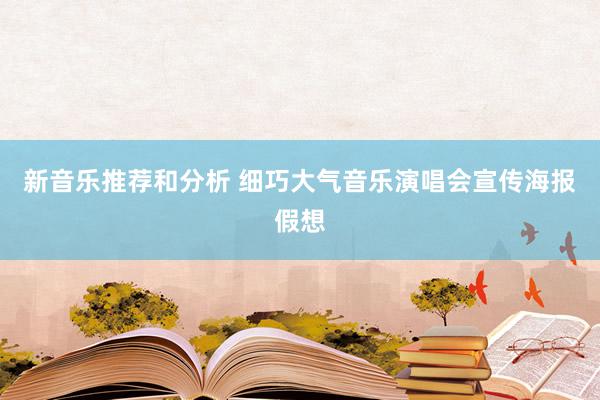 新音乐推荐和分析 细巧大气音乐演唱会宣传海报假想