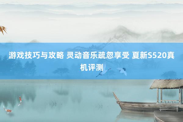 游戏技巧与攻略 灵动音乐疏忽享受 夏新S520真机评测