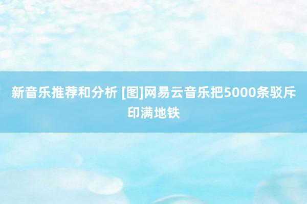 新音乐推荐和分析 [图]网易云音乐把5000条驳斥印满地铁