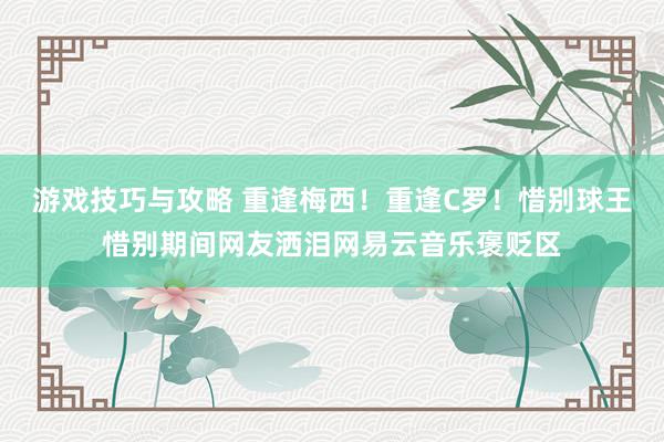 游戏技巧与攻略 重逢梅西！重逢C罗！惜别球王惜别期间网友洒泪网易云音乐褒贬区