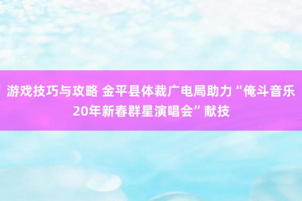 游戏技巧与攻略 金平县体裁广电局助力“俺斗音乐20年新春群星演唱会”献技