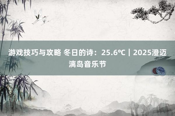 游戏技巧与攻略 冬日的诗：25.6℃｜2025澄迈漓岛音乐节