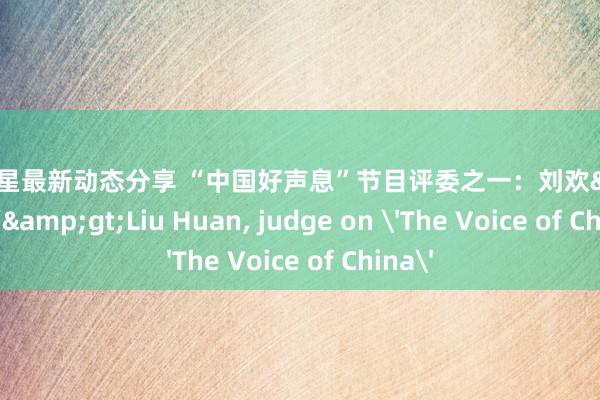 不同明星最新动态分享 “中国好声息”节目评委之一：刘欢&lt;br/&gt;Liu Huan, judge on 'The Voice of China'